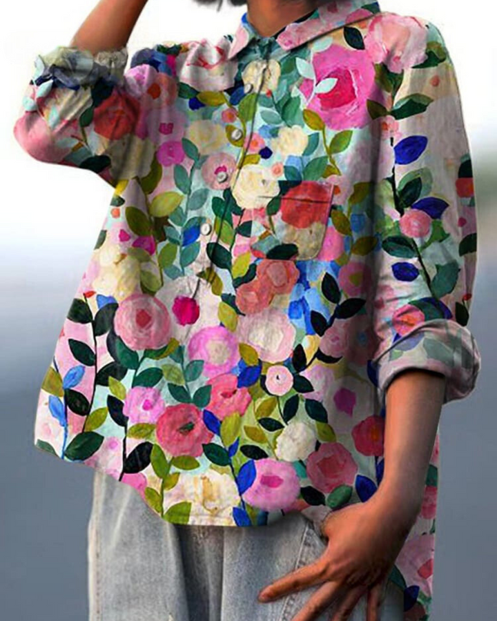 Caydence™ | Bloom-Print Blouse