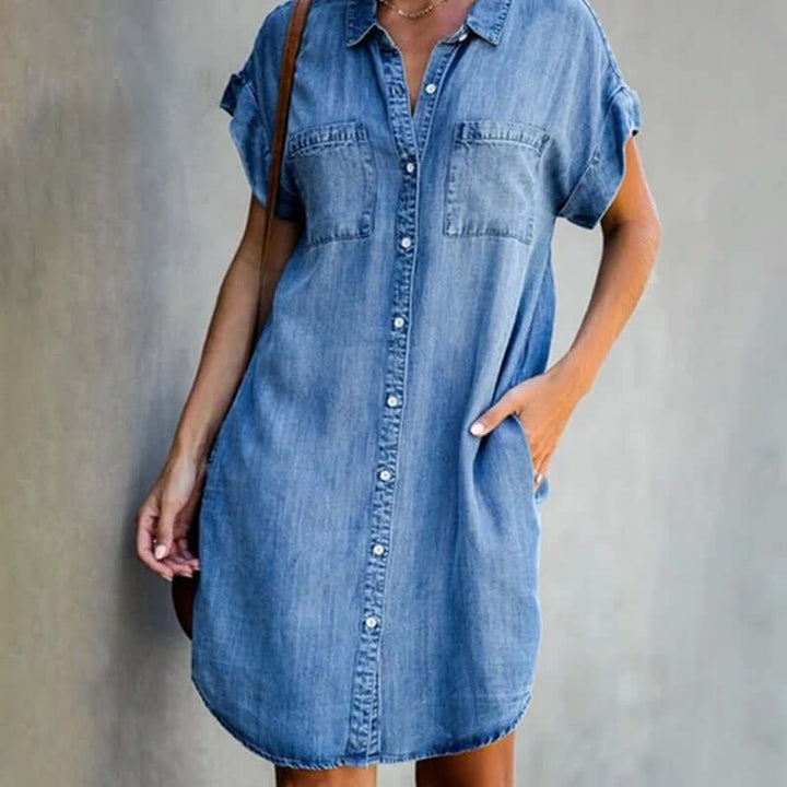 Heidi™ | Classic Denim Dress for Cool Vibe