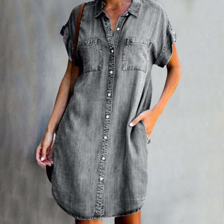 Heidi™ | Classic Denim Dress for Cool Vibe