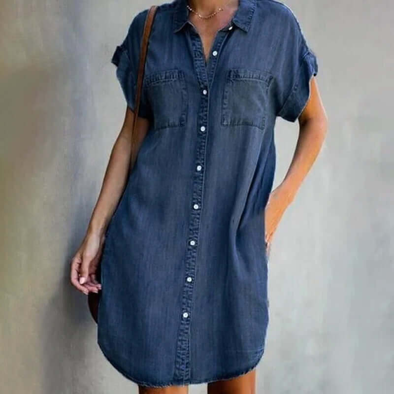 Heidi™ | Classic Denim Dress for Cool Vibe