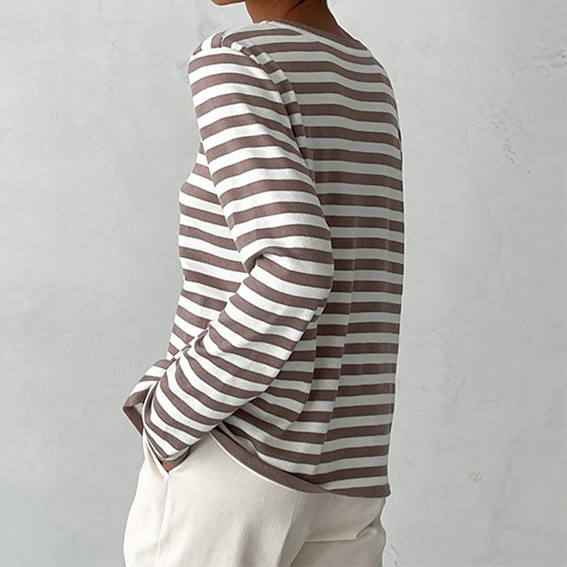 Emilee™ | Stylish and Comfy Striped Cotton Shirt