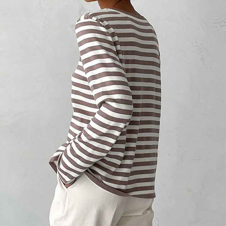 Emilee™ | Stylish and Comfy Striped Cotton Shirt