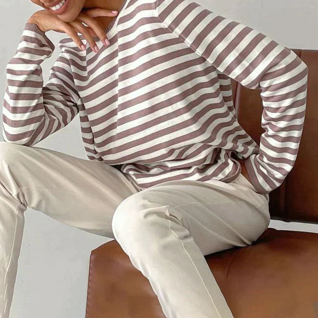 Emilee™ | Stylish and Comfy Striped Cotton Shirt